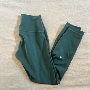 Lululemon Wunder Train Green Leggings